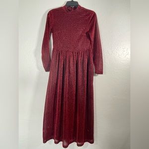 Shein long sleeve, baby doll maxi dress